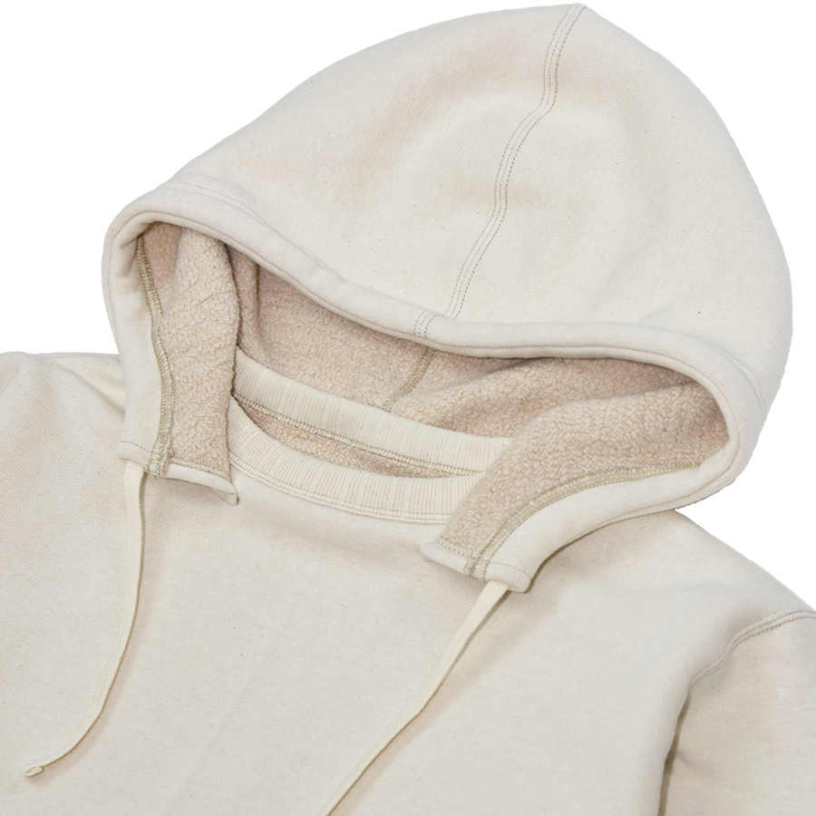 【2023AW】3745-23 -After Hood Sweat Shirt Mother Cotton- (Ecru)