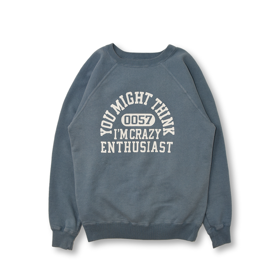 【2023AW】3765-3 Raglan Sleeve College Sweatshirts “YOU MIGHT THINK”