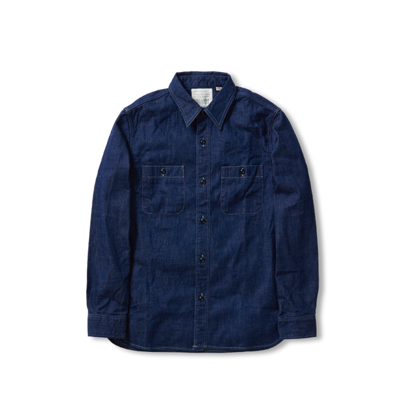 4890-19 - Denim Work Shirt - – FULLCOUNT