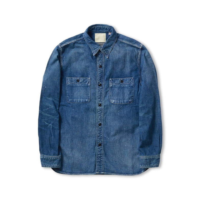 N*4様 FULLCOUNT デニムシャツ 4890HW-19 - Denim Work Shirt HW - – FULLCOUNT
