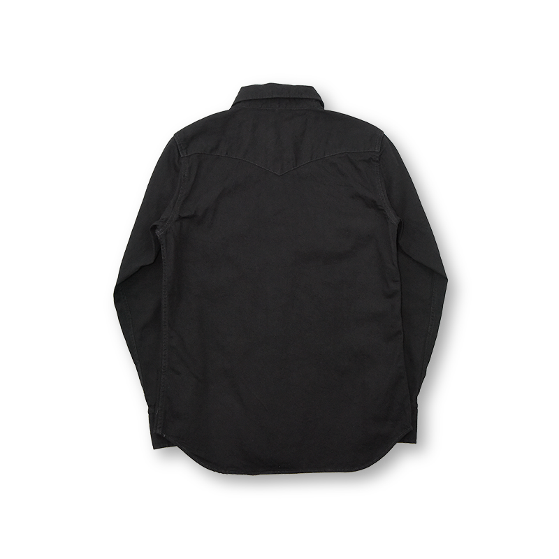 【2023SS】4894BKBK Black Black Denim Western Shirt