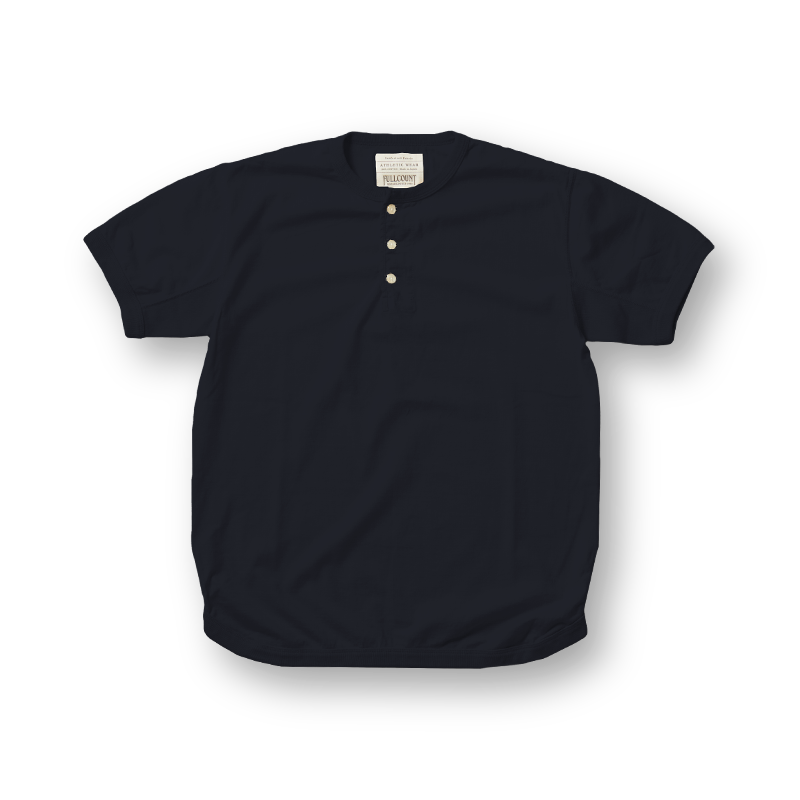 5222H - Flat Seam Heavyweight Henley T-Shirt -