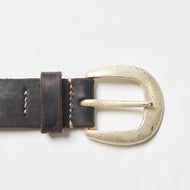 Fullcount Wild Leather Garrison Belt - Black – Standard