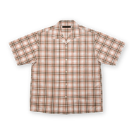 4075-2 Broad Check Open Collar Shirt