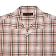 4075-2 Broad Check Open Collar Shirt