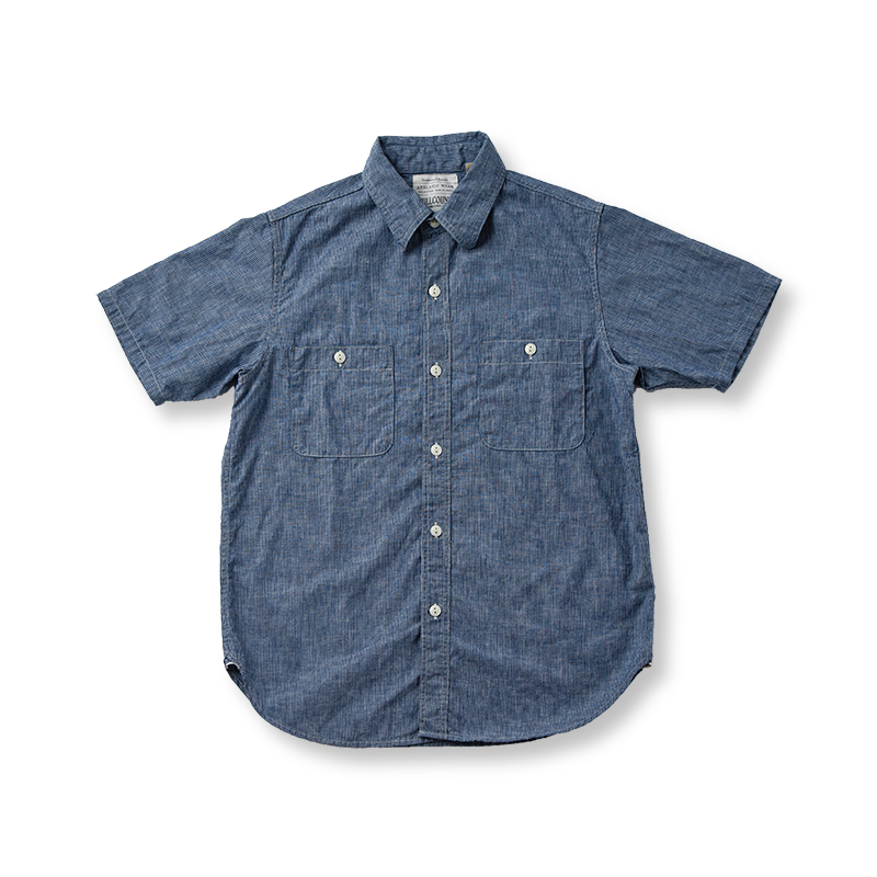 4821-23 Stripe Chambray Shirt S/S