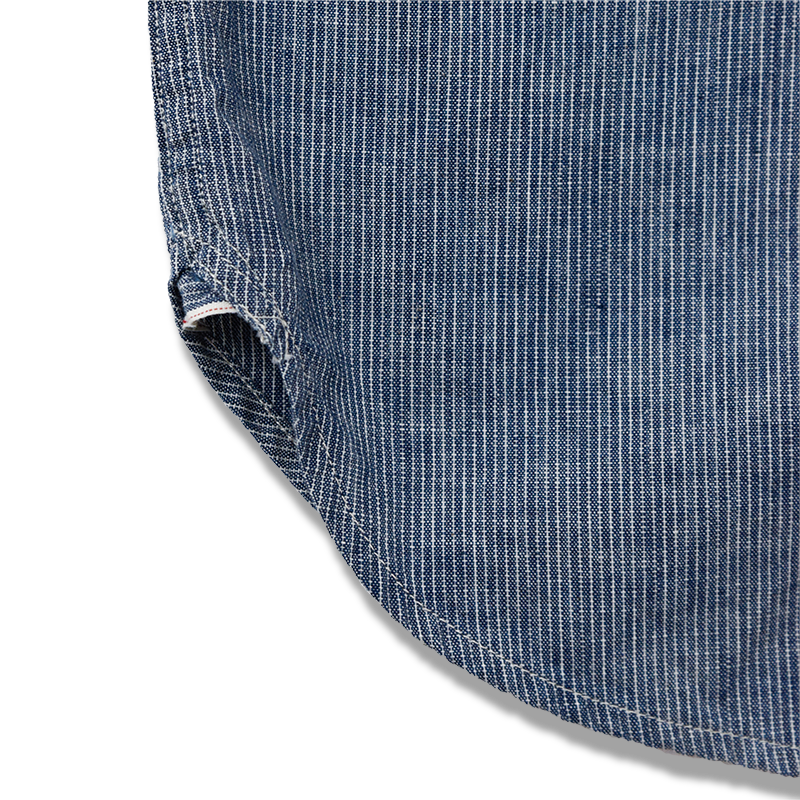 4821-23 Stripe Chambray Shirt S/S